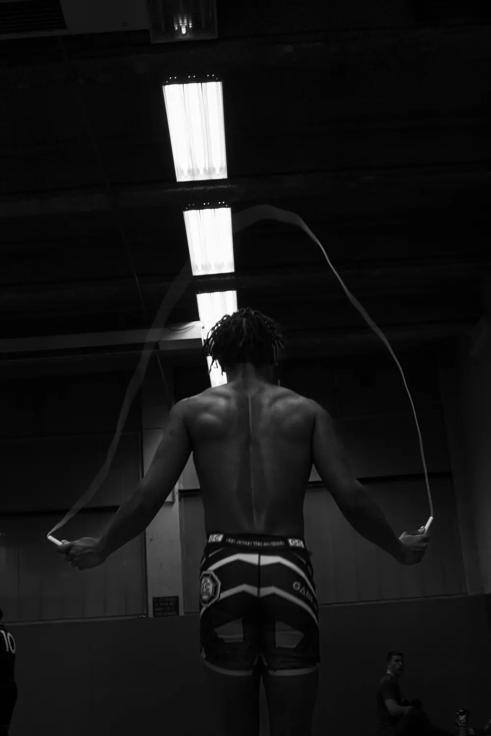 Coach Jordan à la corde à sauter